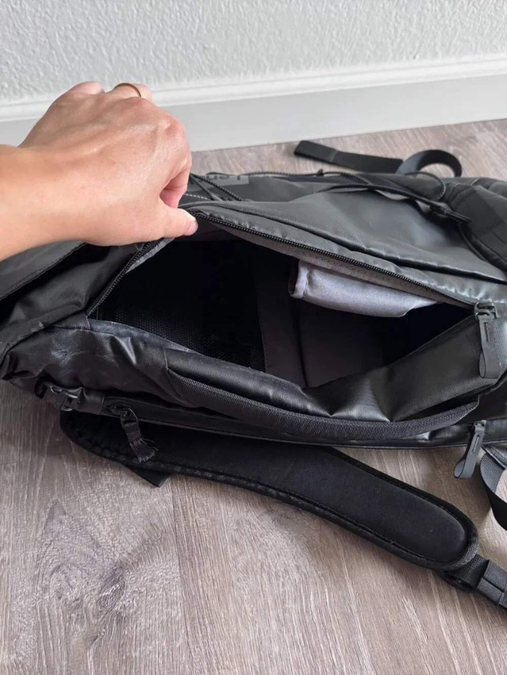 Lenovo Waterproof Laptop Padded Pocket Backpack | Black